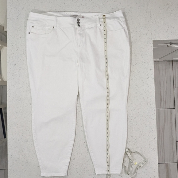 Torrid White Jegging Skinny Slim Fit Ankle Jeans High Rise Curvy Plus Comfy 5X - Picture 7 of 12